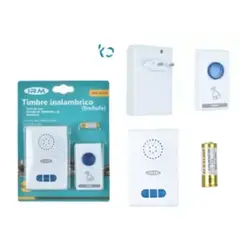 GENERICO - Timbre Inalámbrico Recargable Enchufe