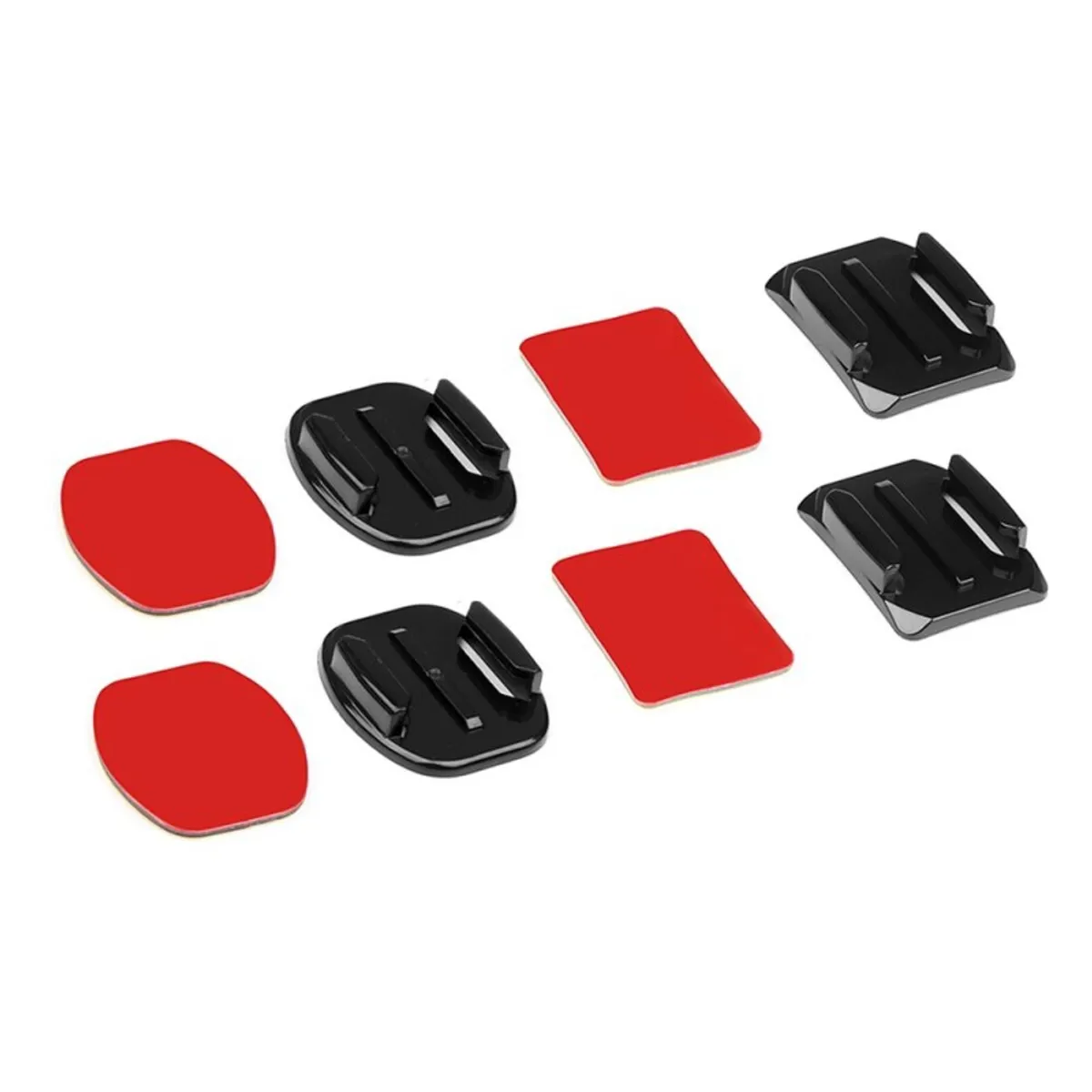 GENERICO - KIT ADHESIVOS CURVOS Y PLANOS PARA GOPRO