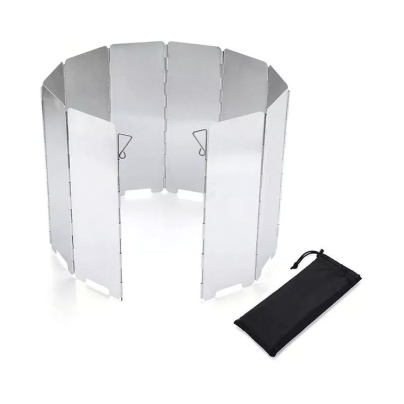 GENERICO - Protector De Viento Para Cocinilla Portatil Camping 84x24cm