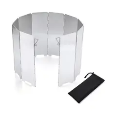 GENERICO - Protector De Viento Para Cocinilla Portatil Camping 84x24cm
