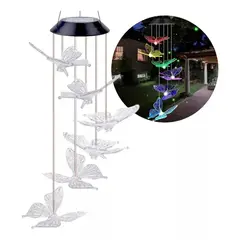 GENERICO - Lamparas De Techo Modernas Campana De Viento Solar Led Rgb