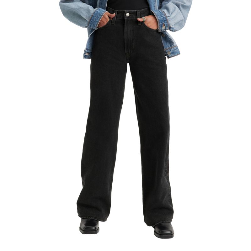 LEVIS - Jeans Mujer Ribcage Wide Leg Negro Levis
