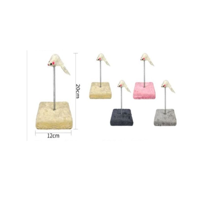 GENERICO - Torre Rascador Para Gato Árbol Juguete 20x12cm Gris