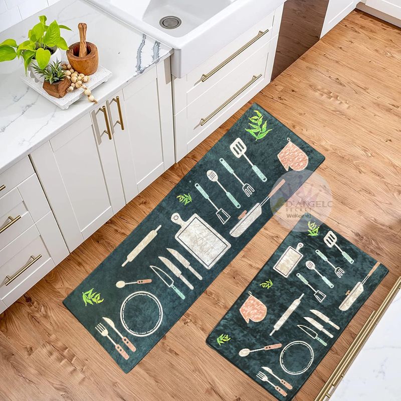 GENERICO - Alfombras Antidelizantes Para Cocina Diseño