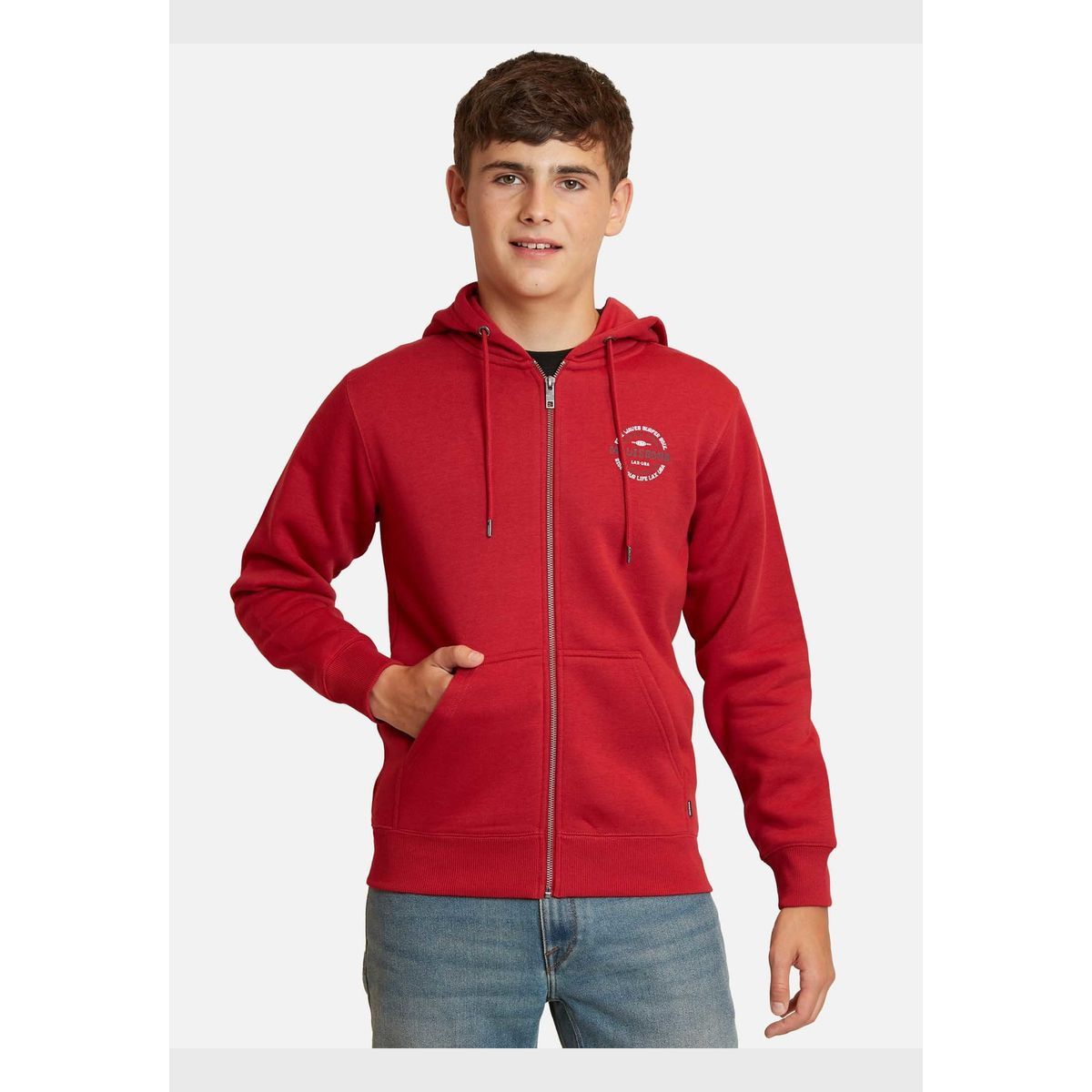 MAUI AND SONS - Poleron Pull Over Free Rojo Juvenil Maui And Sons