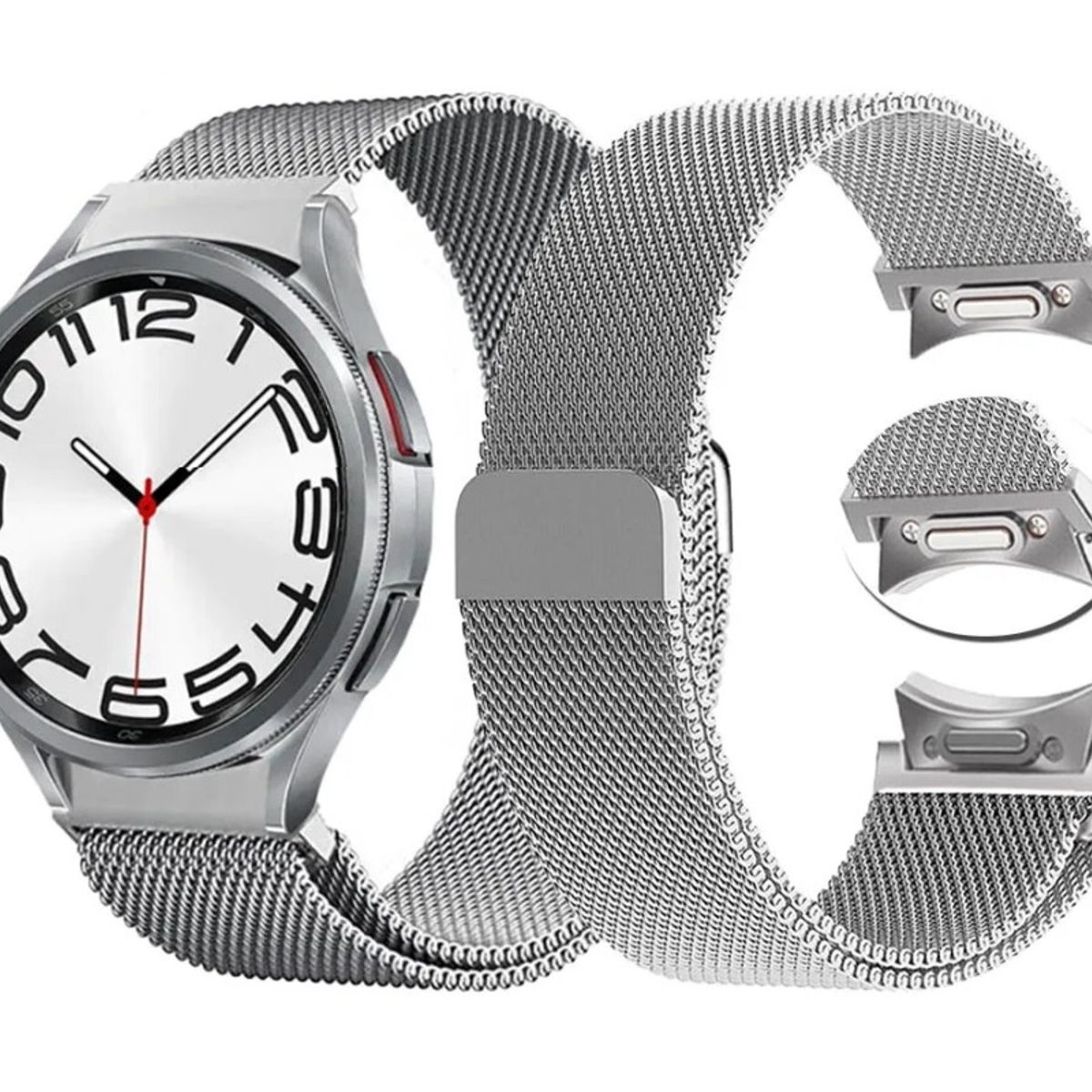 GENERICO - Correa Malla Para Galaxy Watch 6 Cierre Magnético Colores