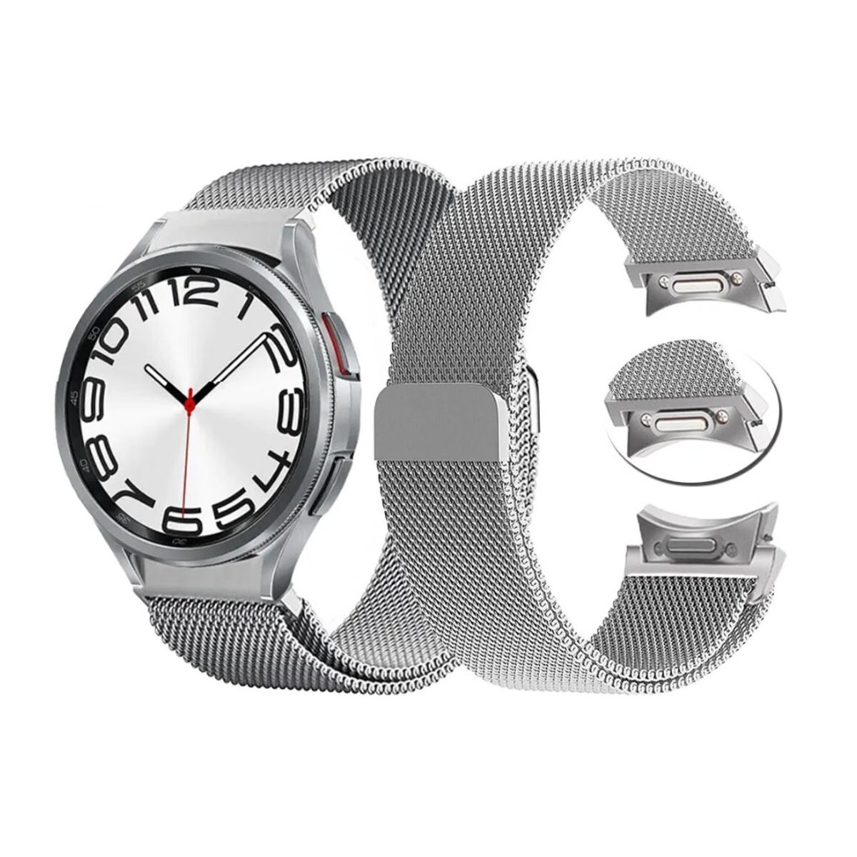 GENERICO - Correa Malla Para Galaxy Watch 6 Cierre Magnético Colores