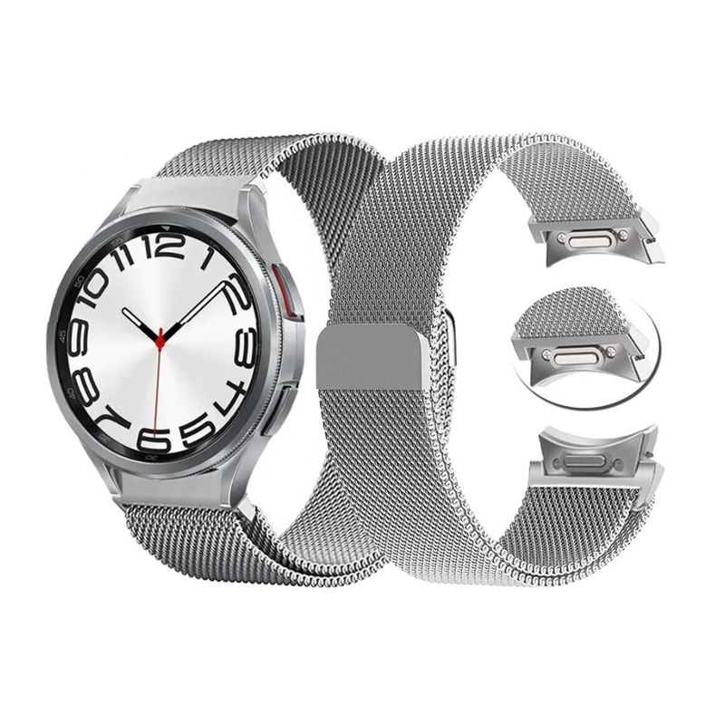 GENERICO - Correa Malla Para Galaxy Watch 6 Cierre Magnético Colores