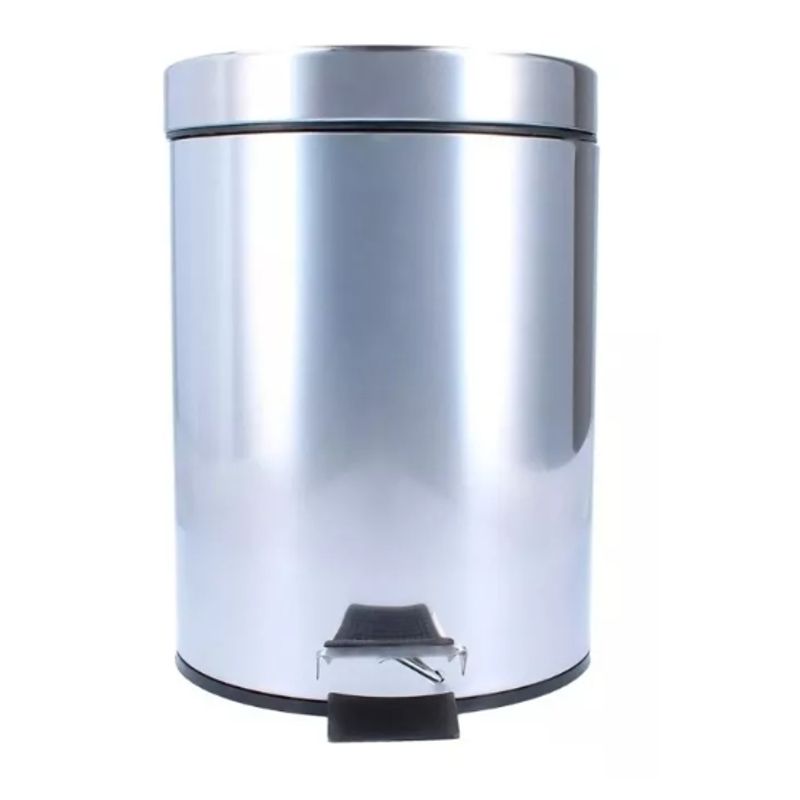 TAUMM - Basurero Papelero Pedal 3 Lts Acero Inoxidable