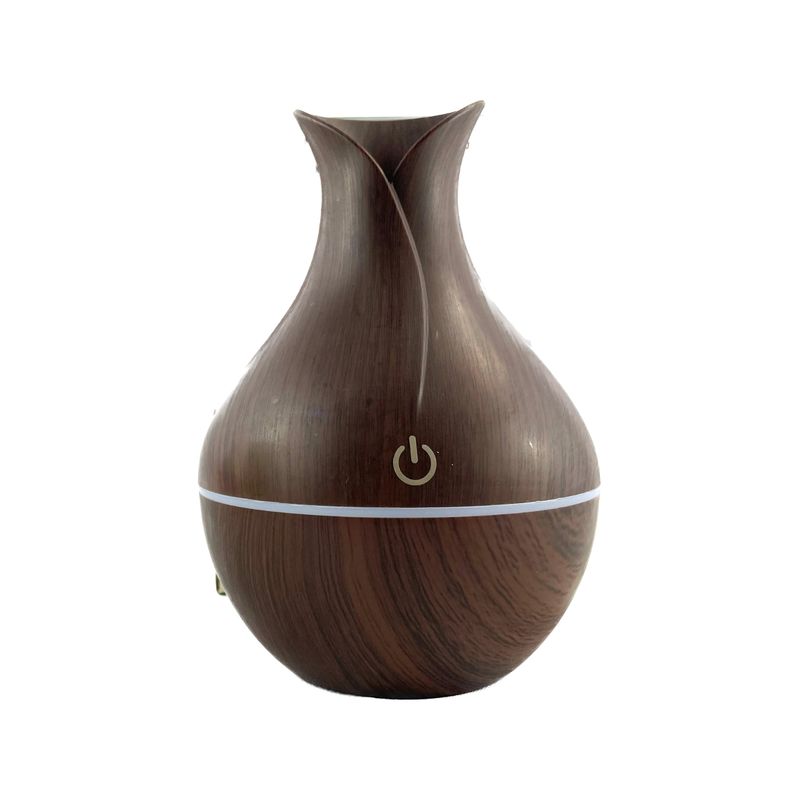 GENERICO - Humidificador Aromatizador Diseño color madera oscuro 200 ML