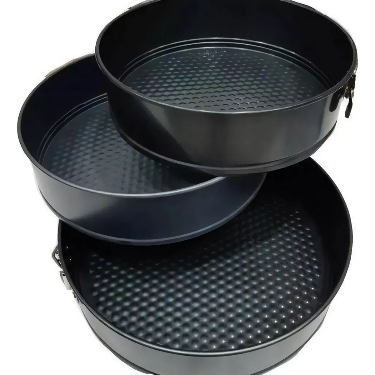 GENERICO - 3 Moldes De Torta Desmontable Antiadherente Reposteria