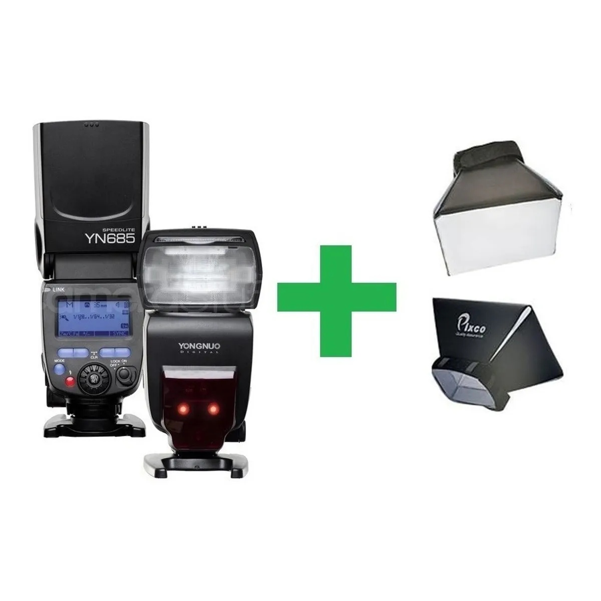GENERICO - FLASH YONGNUO YN685 PARA NIKON TTL HSS + DIFUSOR SOFTBOX