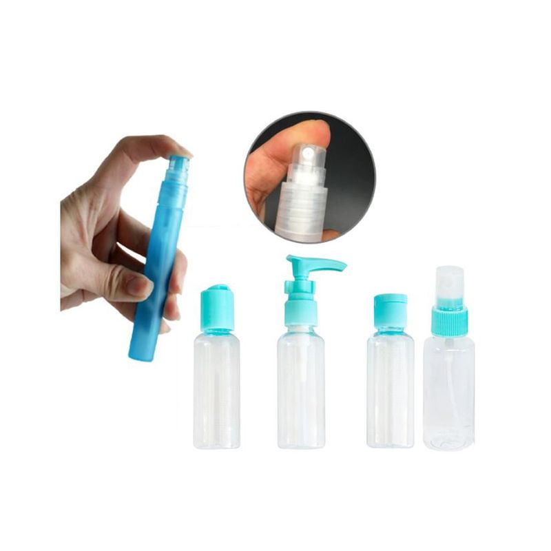 GENERICO - Kit De Viaje Portátil Botella De Vacío Dispensador Líquidos