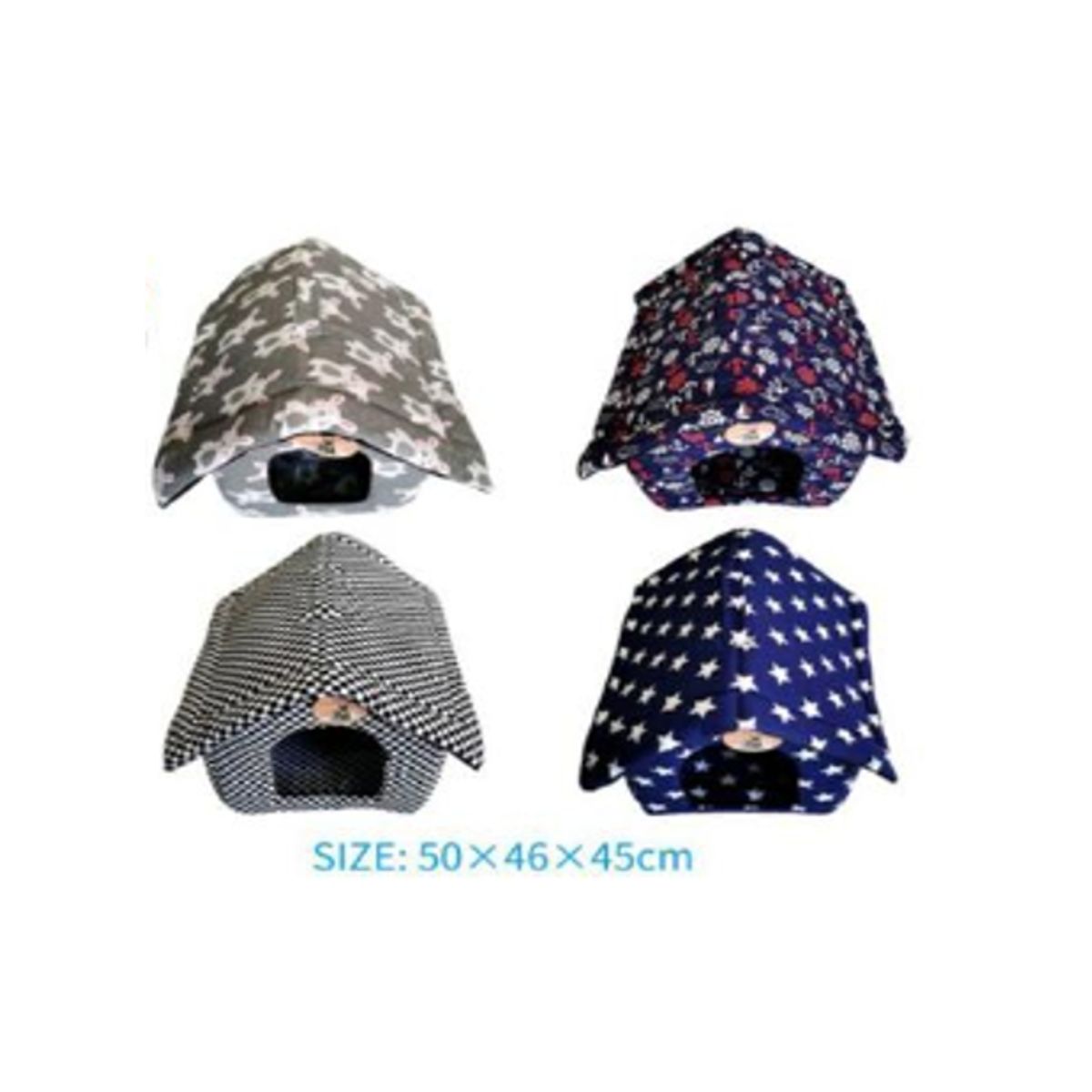 GENERICO - Colchoneta Casita Para Mascotas Diseño Cuadritos