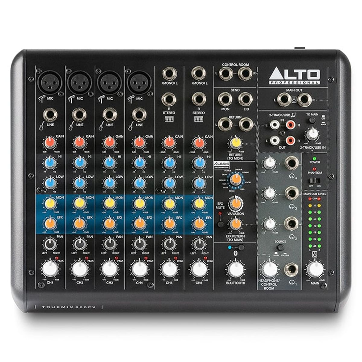 ALTO - Mezclador Análogo 8 Canales Truemix 800 FX Alto Profesional