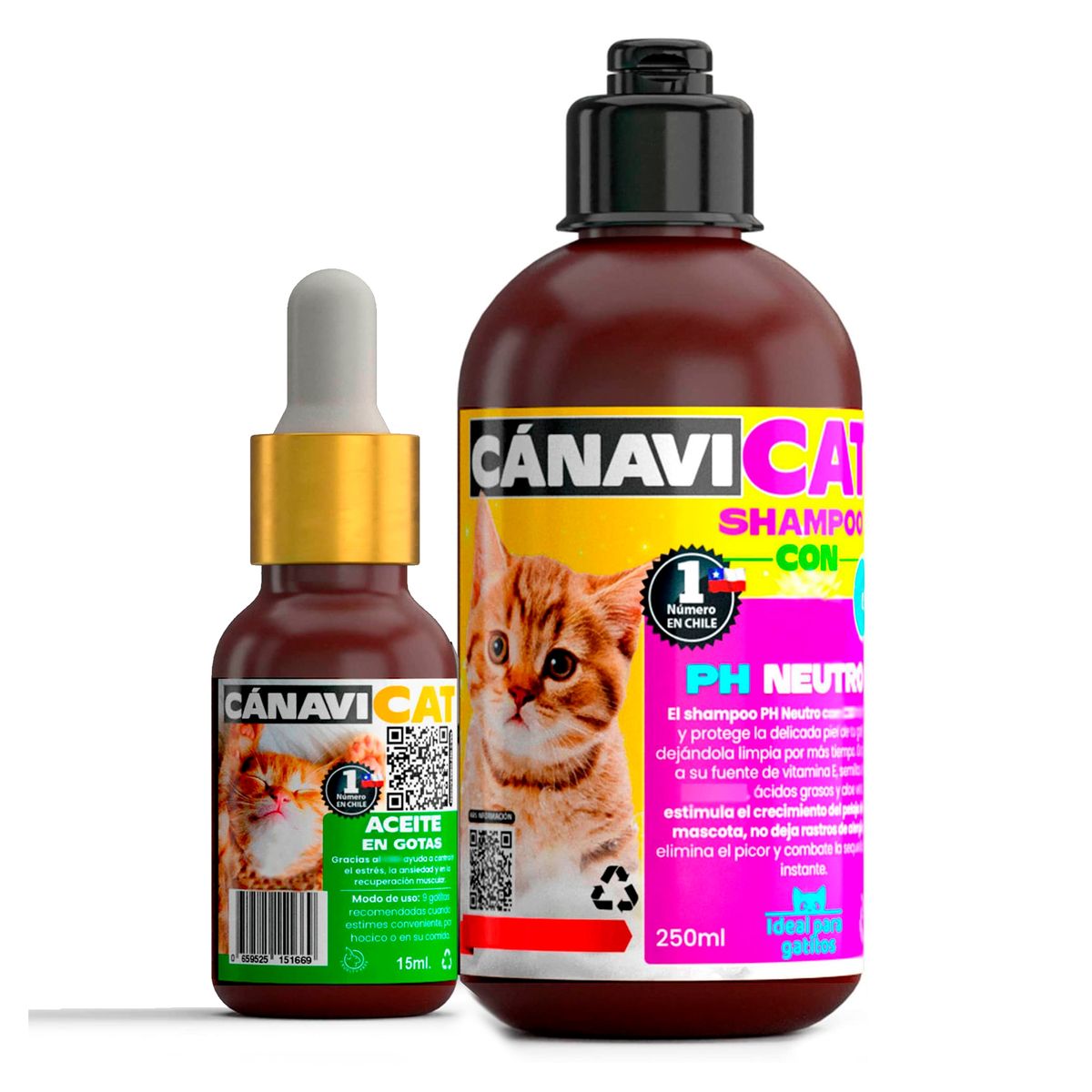 CANAVILAYER - pack Gotas más Shampoo ph neutro Aceites Esenciales.