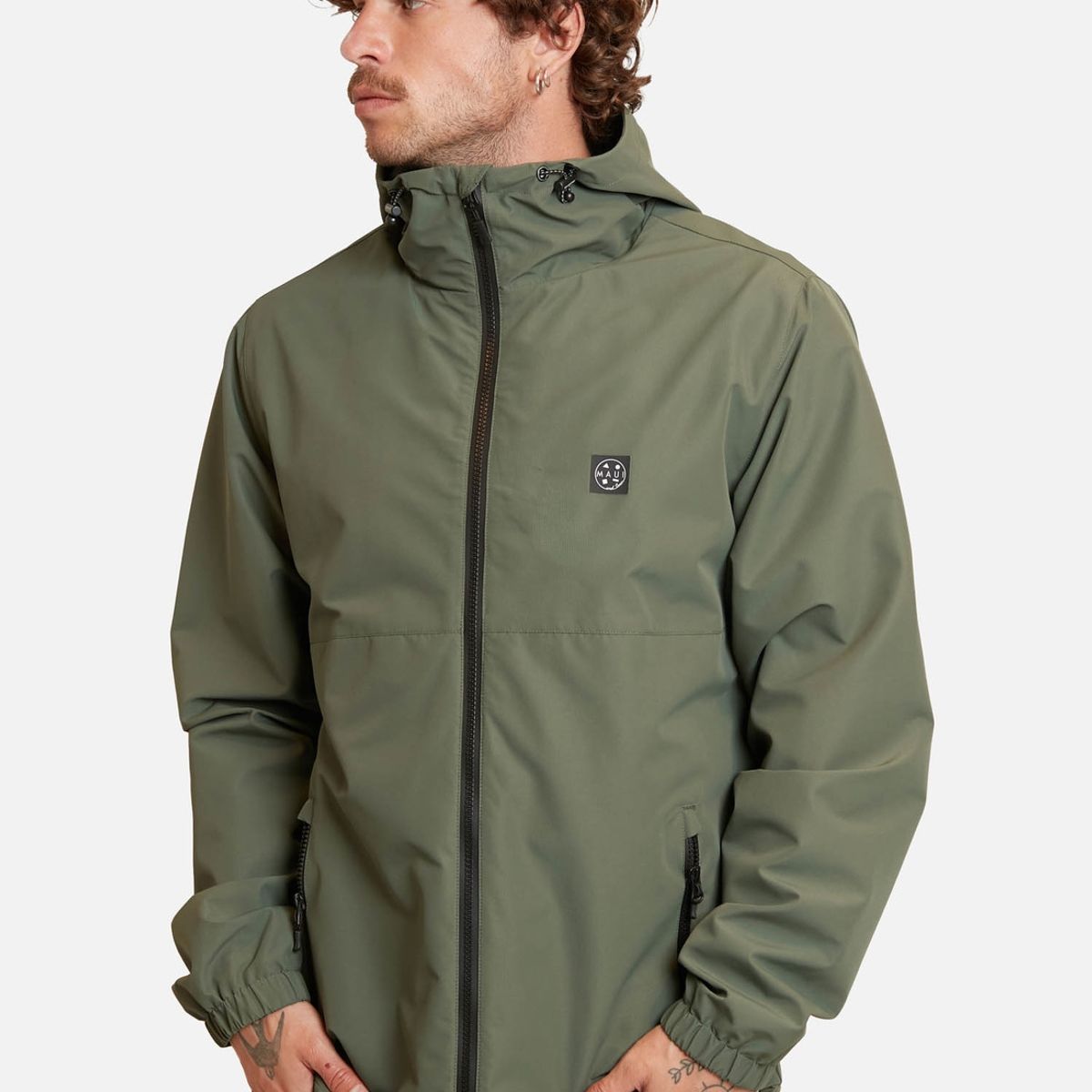 MAUI AND SONS - Cortavientos Tribe Verde Hombre Maui And Sons