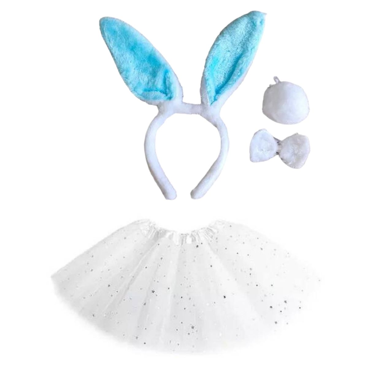 GENERICO - Disfraz Niña Conejita Tutú +orejas +humita Y Cola