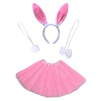 Disfraz Niña Conejita Tutú +orejas +humita Y Cola
