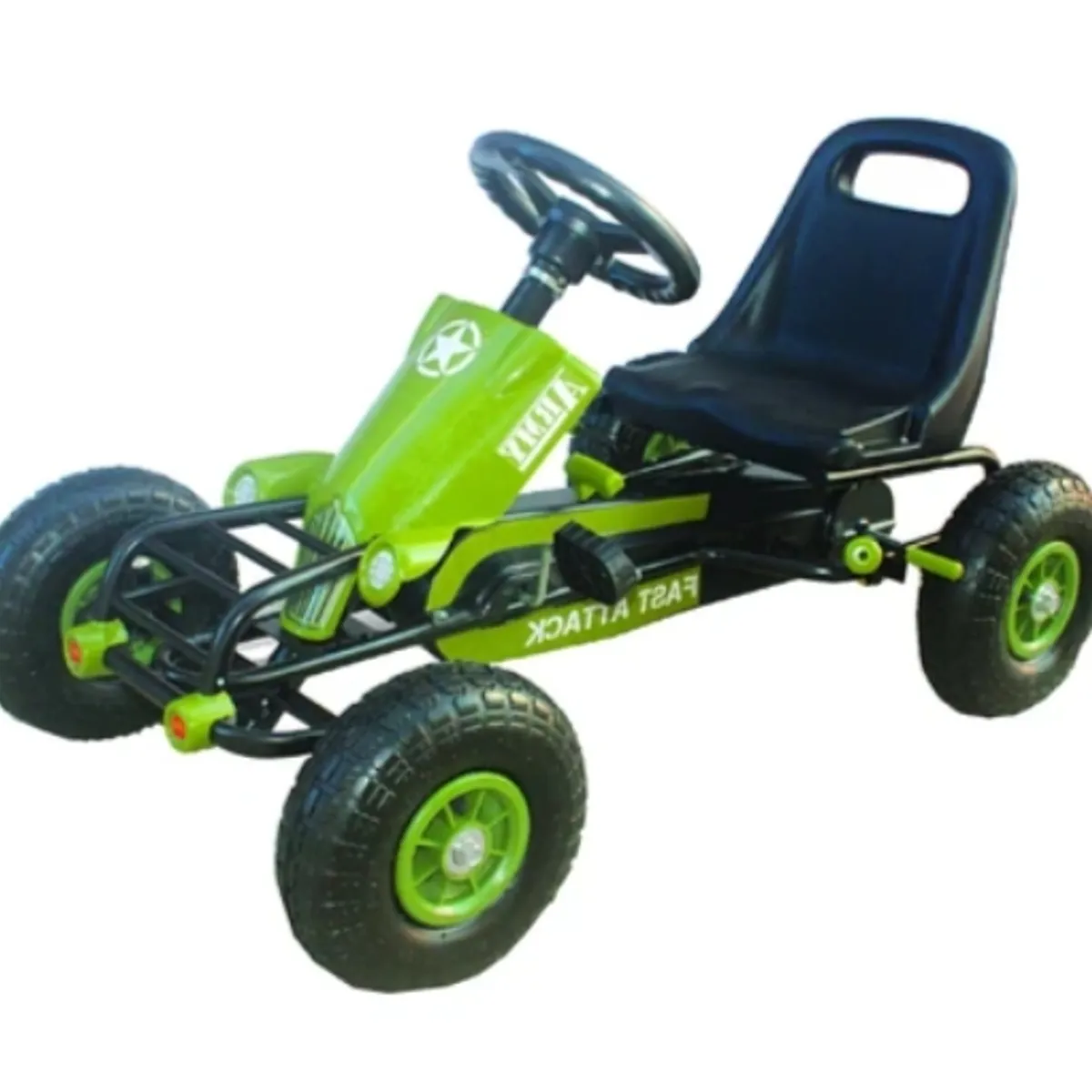 KIDSCOOL - Go Kart Racing Army XL Verde