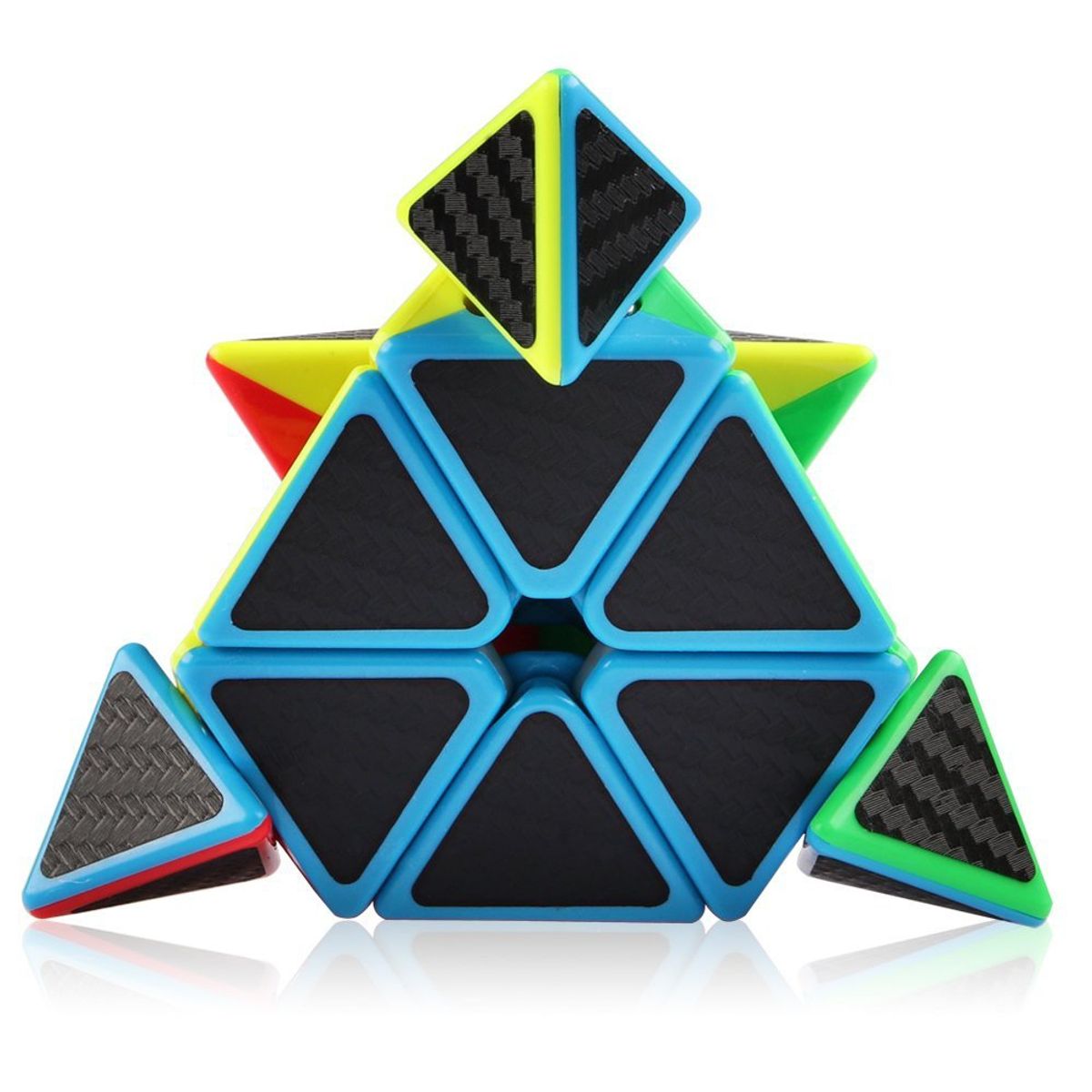 MOYU - Pyraminx Fibra Carbono Meilong Cubo Velocidad