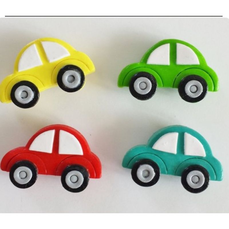 GENERICO - Set 4 Juguetes Para Perros En Forma De Auto Silicona