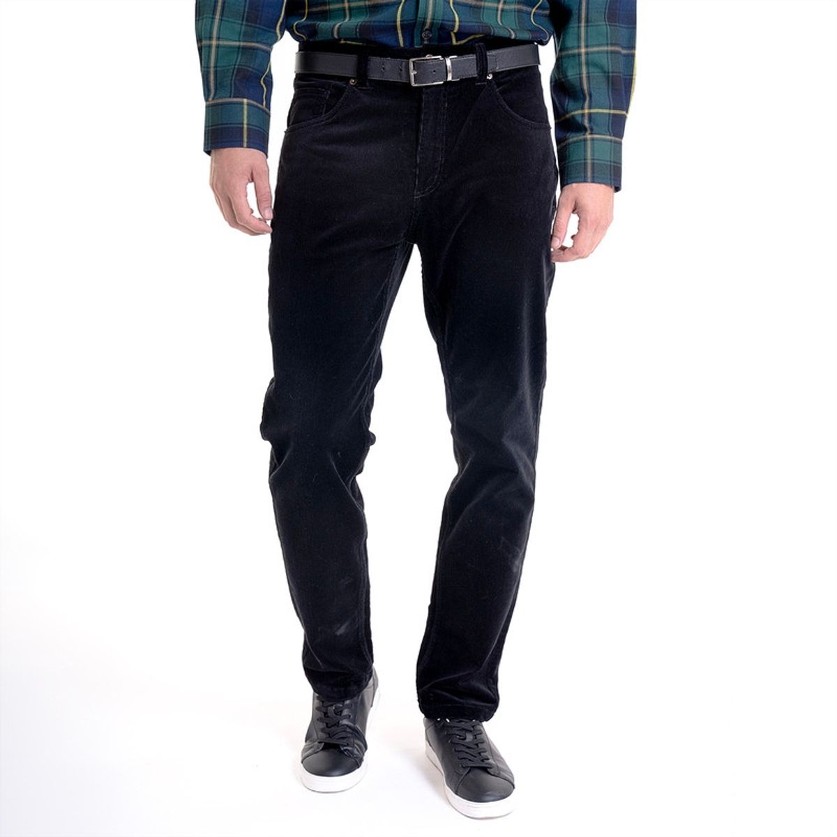 POTROS - Pantalón Cotelé 5 Bolsillos Negro POTROS