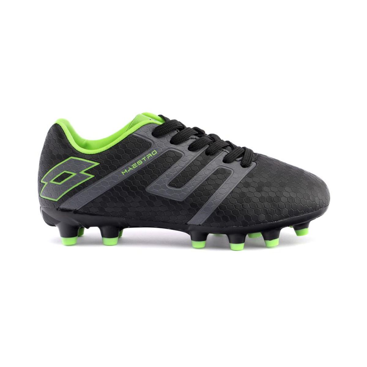 LOTTO - Zapato de Fútbol Niño Lotto - Maestro FG Gris Verde LOTTO