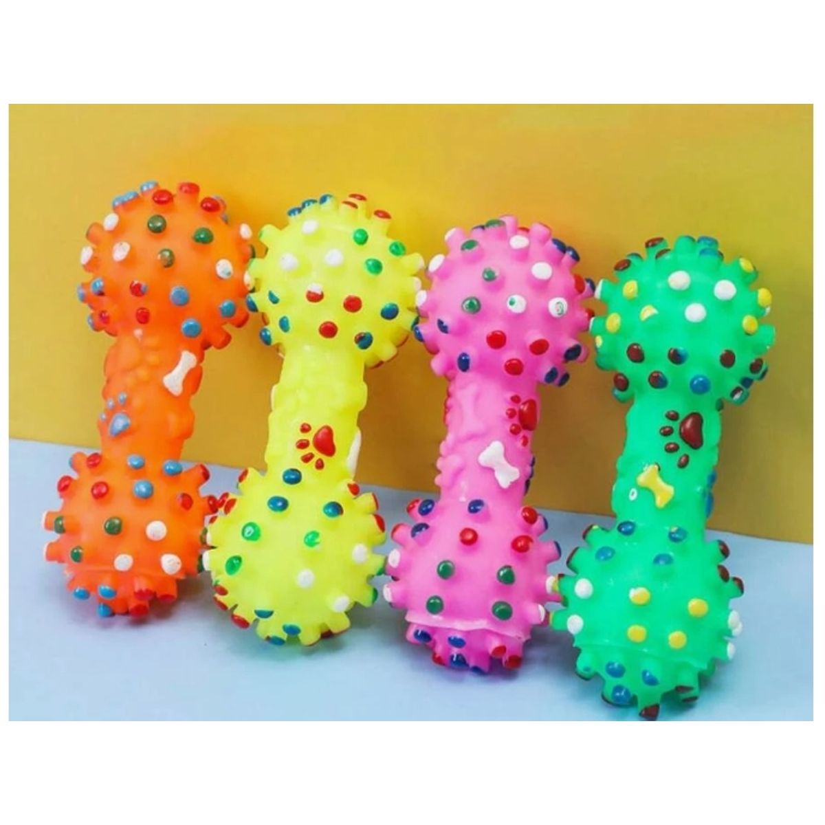 GENERICO - Juguete De Sonido De Mascota En Forma De Hueso Set 4