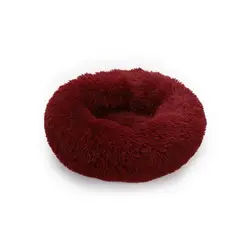 GENERICO - Donut Cama De Felpa Para Perro Rojo