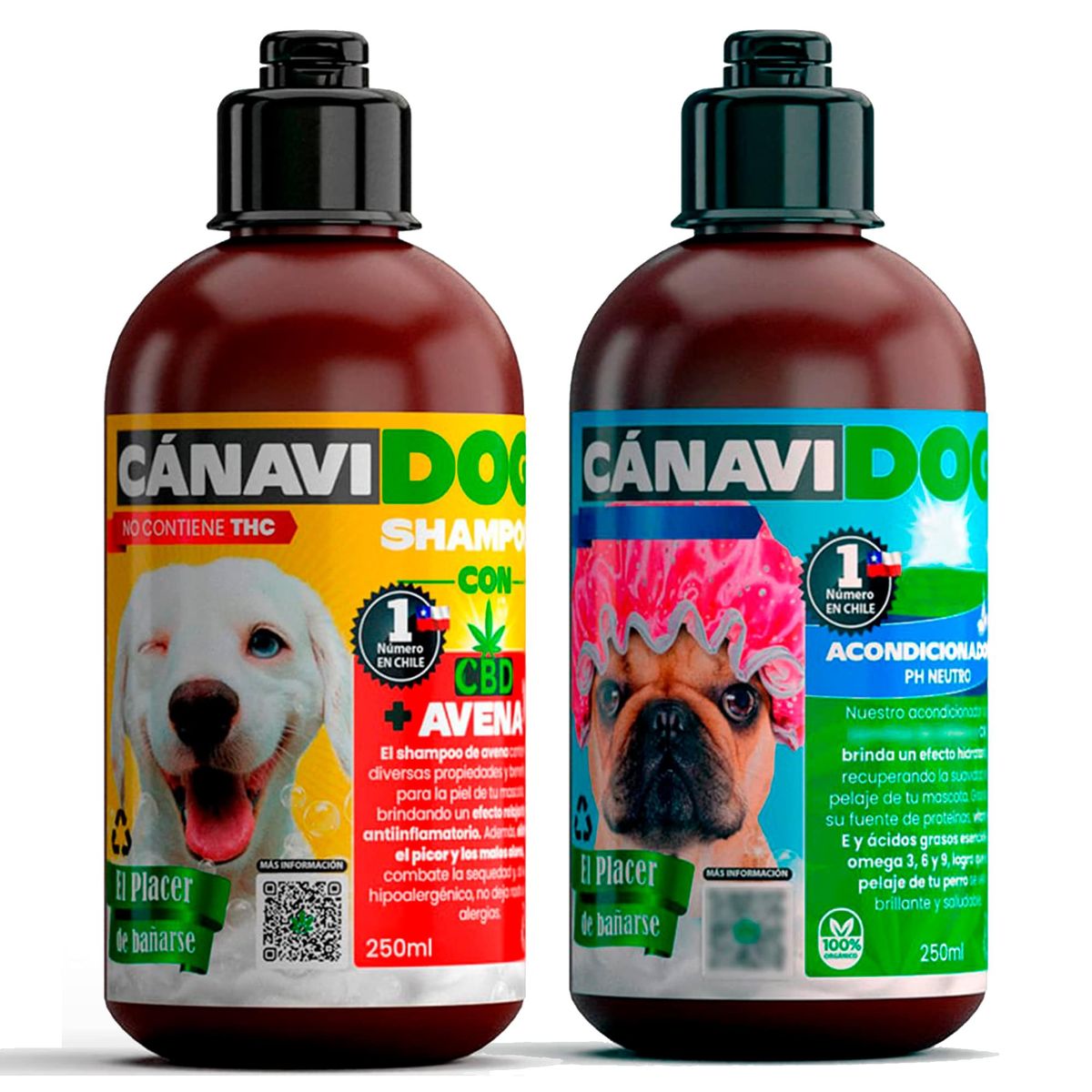 CANAVILAYER - pack Shampoo avena más Aceites Esenciales y Acondicionador