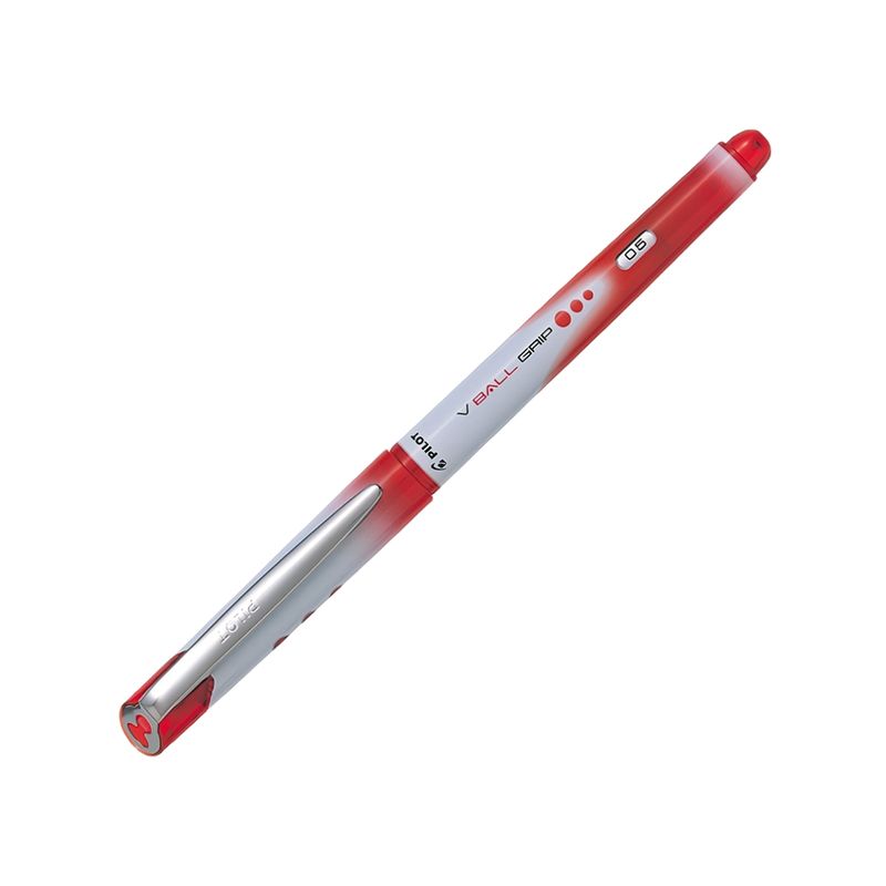 PILOT - Lapiz Tinta Gel VBall Grip 05 Pilot 6 unidades Rojo