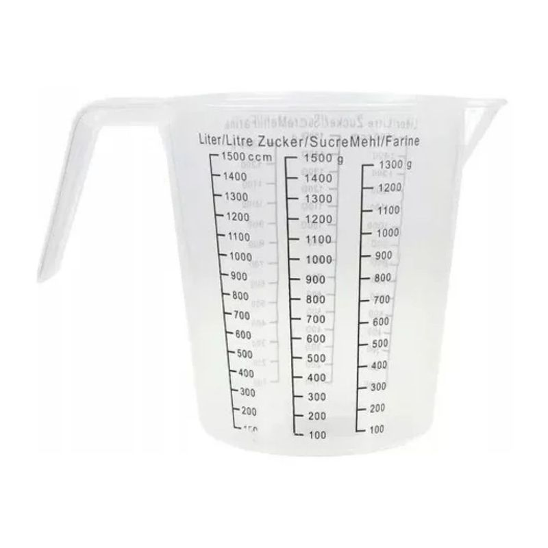 BAZUCA - Jarra Medidora 1.5 Litros Cocina Repostería Pastelería