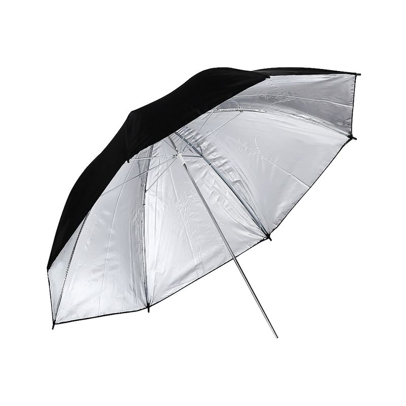 GENERICO - PARAGUAS DIFUSOR PLATEADO 110CMS