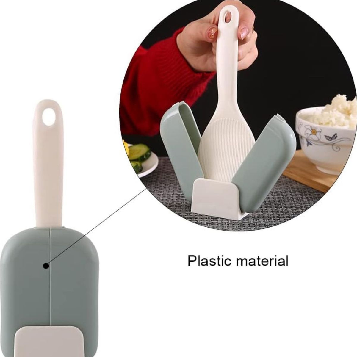 GENERICO - ESPATULA ARROCERA CON CIERRE AUTOMATICO