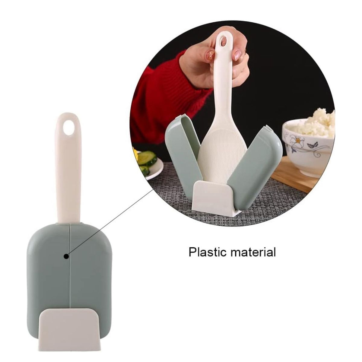 GENERICO - ESPATULA ARROCERA CON CIERRE AUTOMATICO