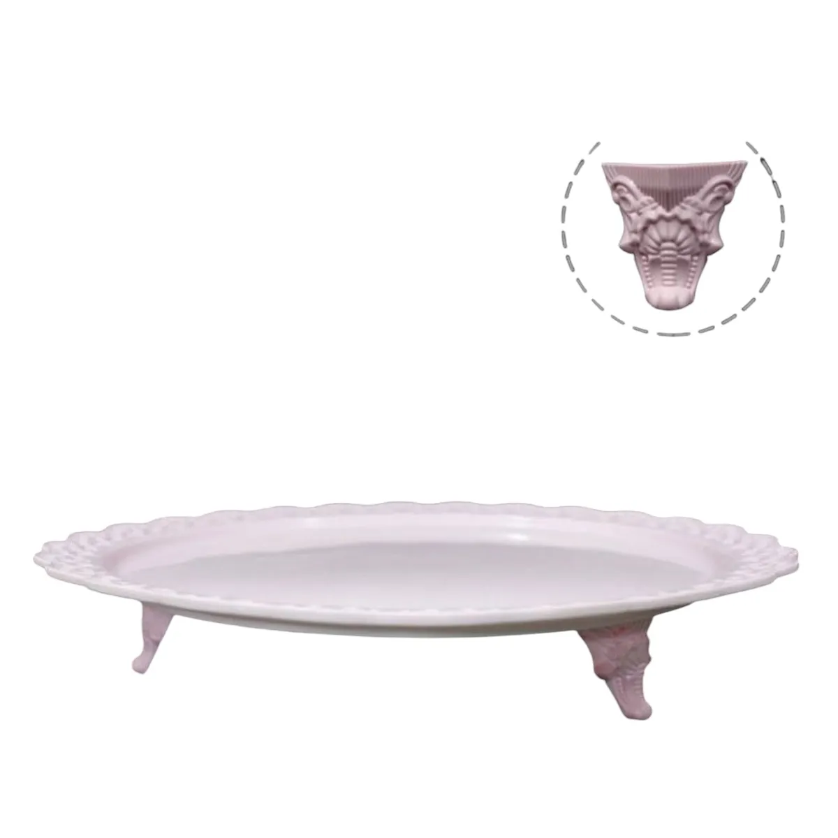 GENERICO - Porta Torta Redondo Grande 33cm - Blanco