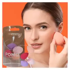 PFIFFERY - Set de 4 esponjas difuminadoras beauty blender profesionales.-