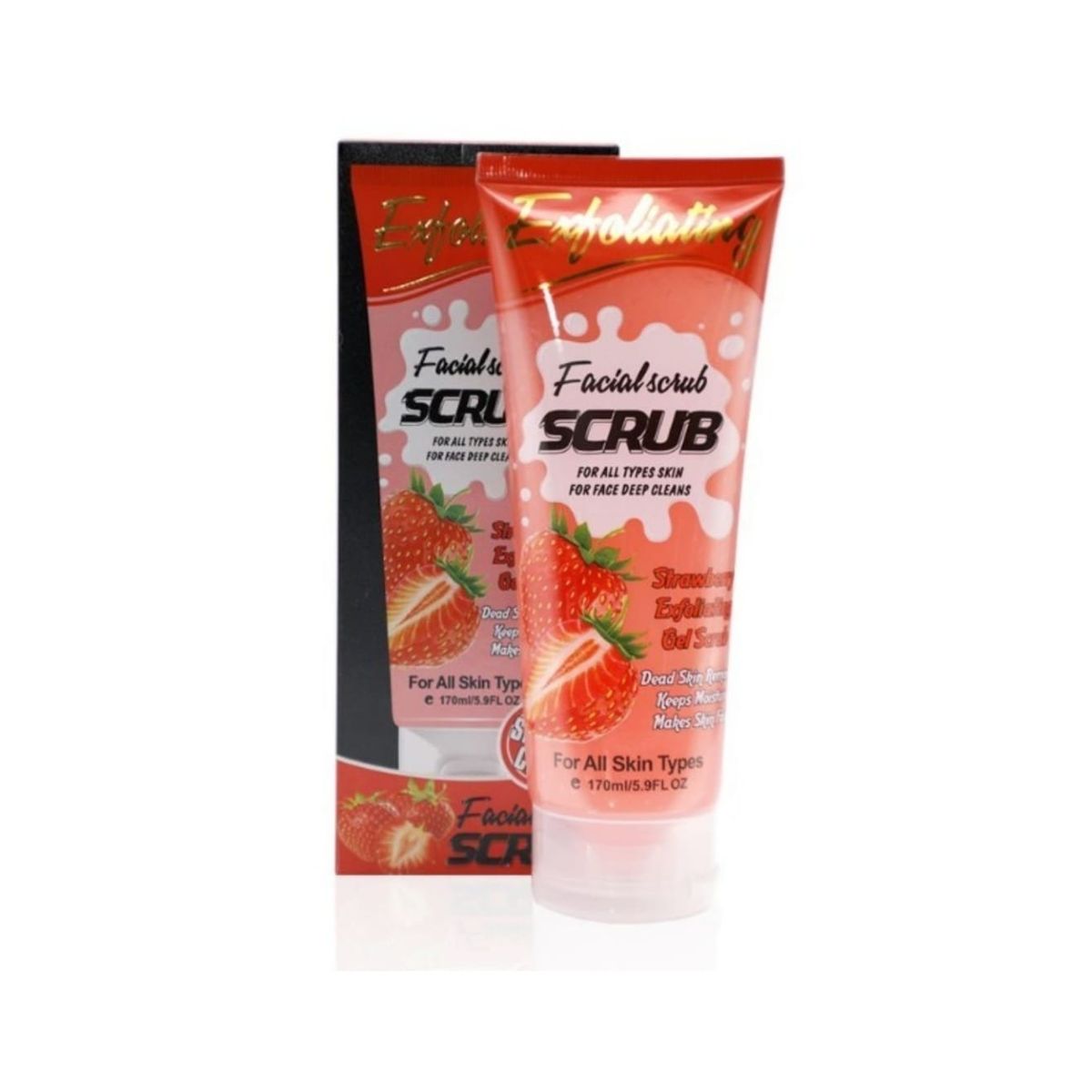 GENERICO - Facial Scrub · Exfoliante Facial En Gel De Frutilla Efecto Peeling