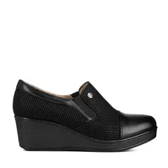 WEIDE - Mocasin Negro Formal Mujer JML01