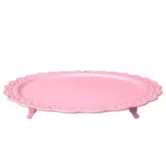 GENERICO - Porta Torta Redondo Grande 33cm - Rosado
