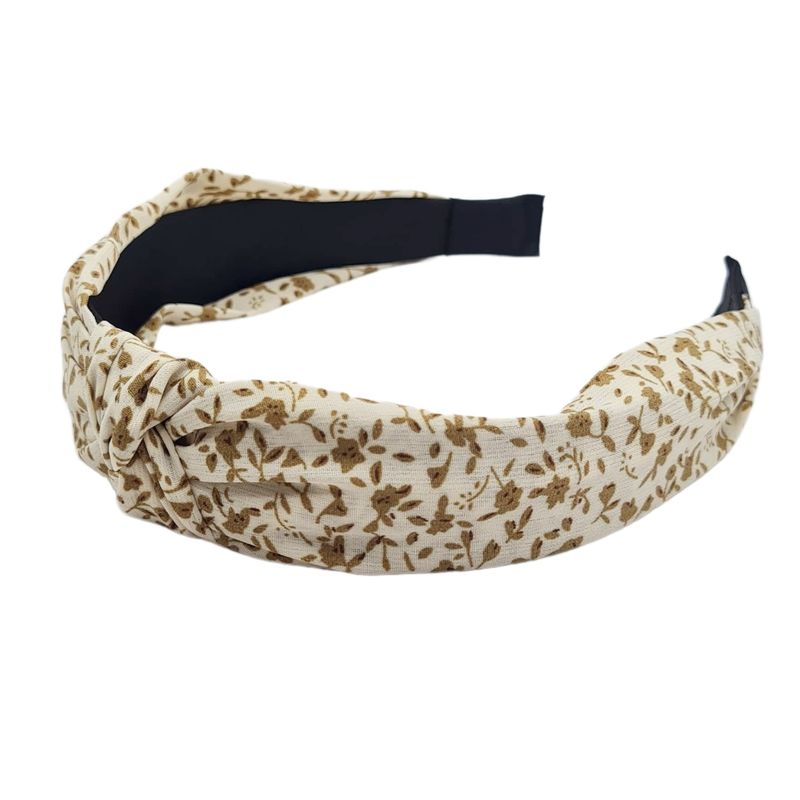 COLETTE - Diadema Rigido Nudo Estampado Pastel Colores Varios