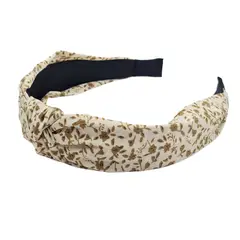 COLETTE - Diadema Rigido Nudo Estampado Pastel Colores Varios