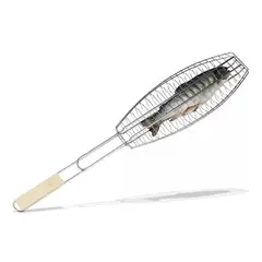 GENERICO - Grill Para Pescado Cocción Cocina Asado Parrilla Bbq Rejilla