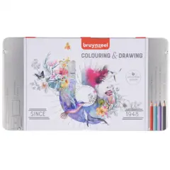 BRUYNZEEL - Lápices de Colores Colouring & Drawing 70 Piezas