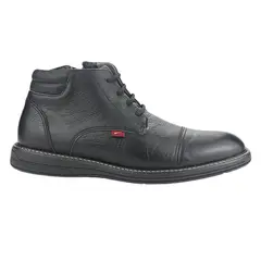 FERRACINI - Botin Hombre Cuero Negro 6153