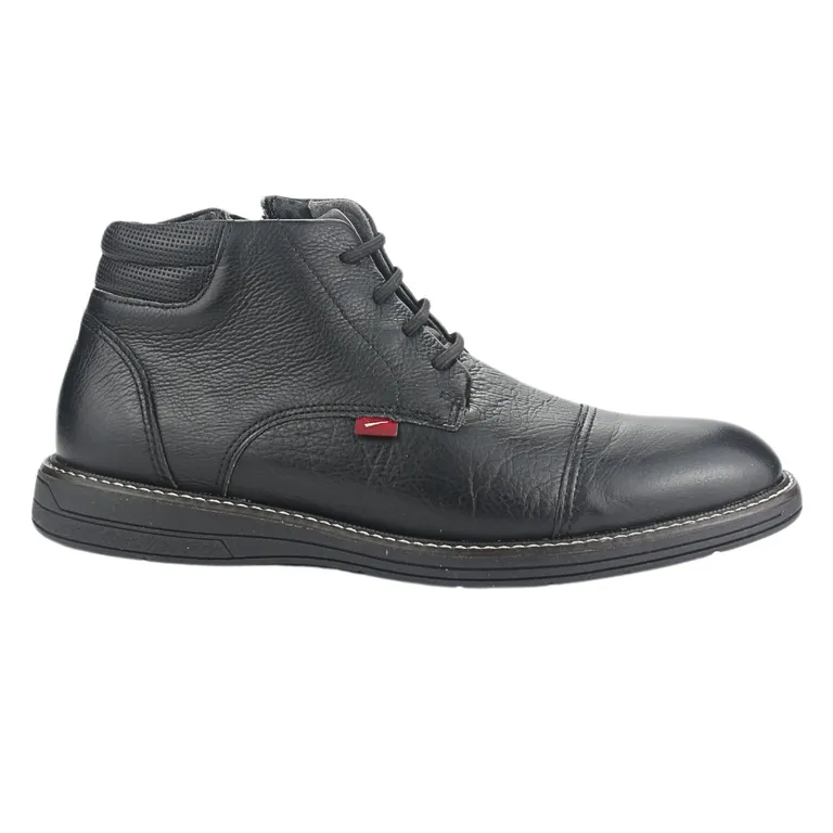 Botin Hombre Negro/Negro Casual 6153