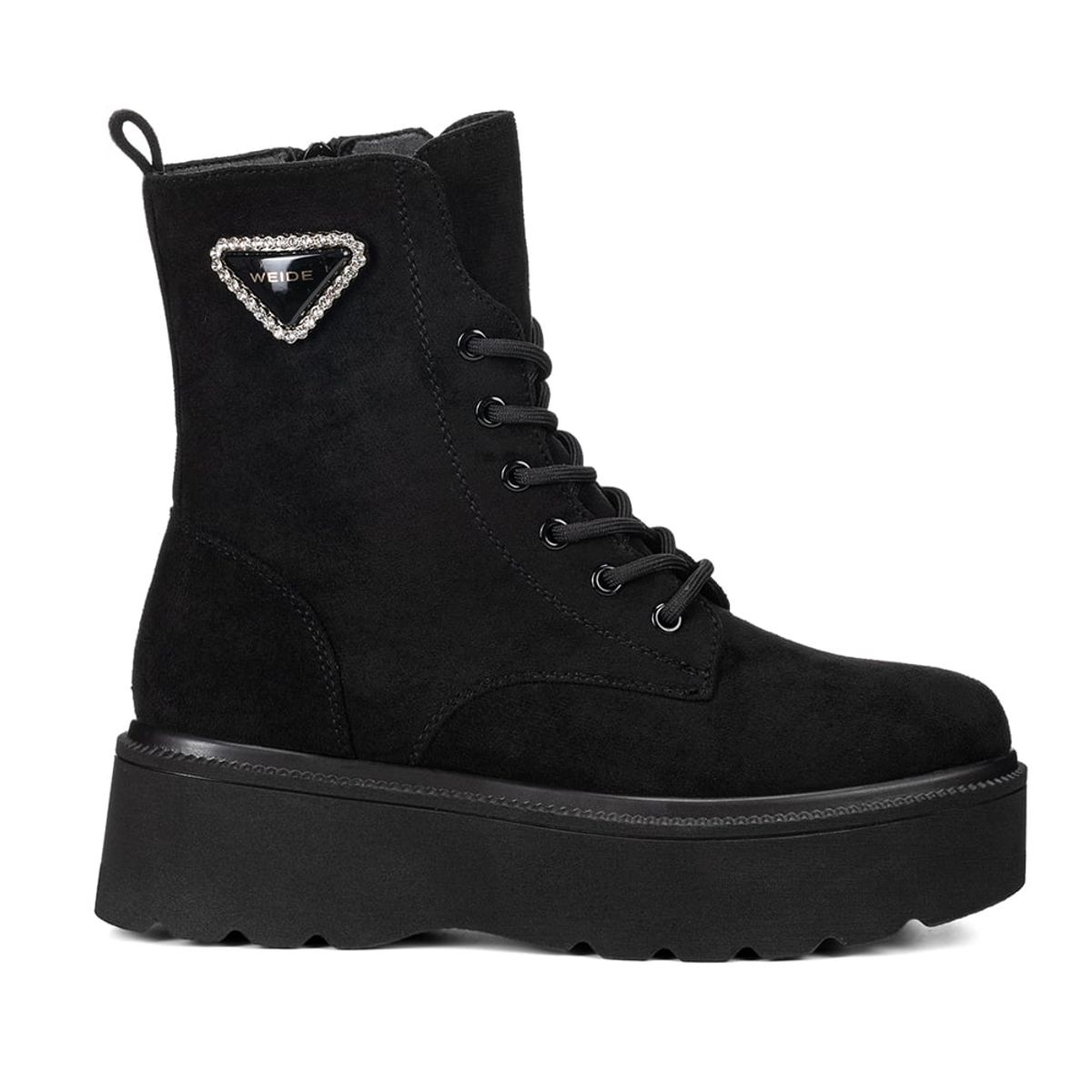 WEIDE - Botin Negro Casual Mujer Weide ZS39-1