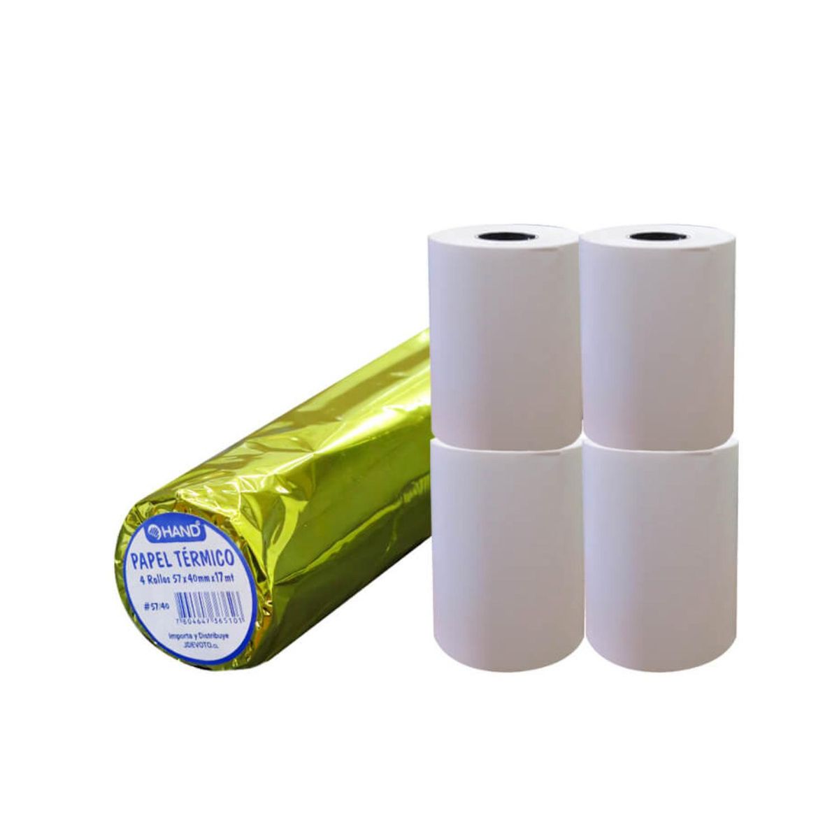HAND - 4 Rollos Papel Térmico 57×40mm 17mts Hand - SC