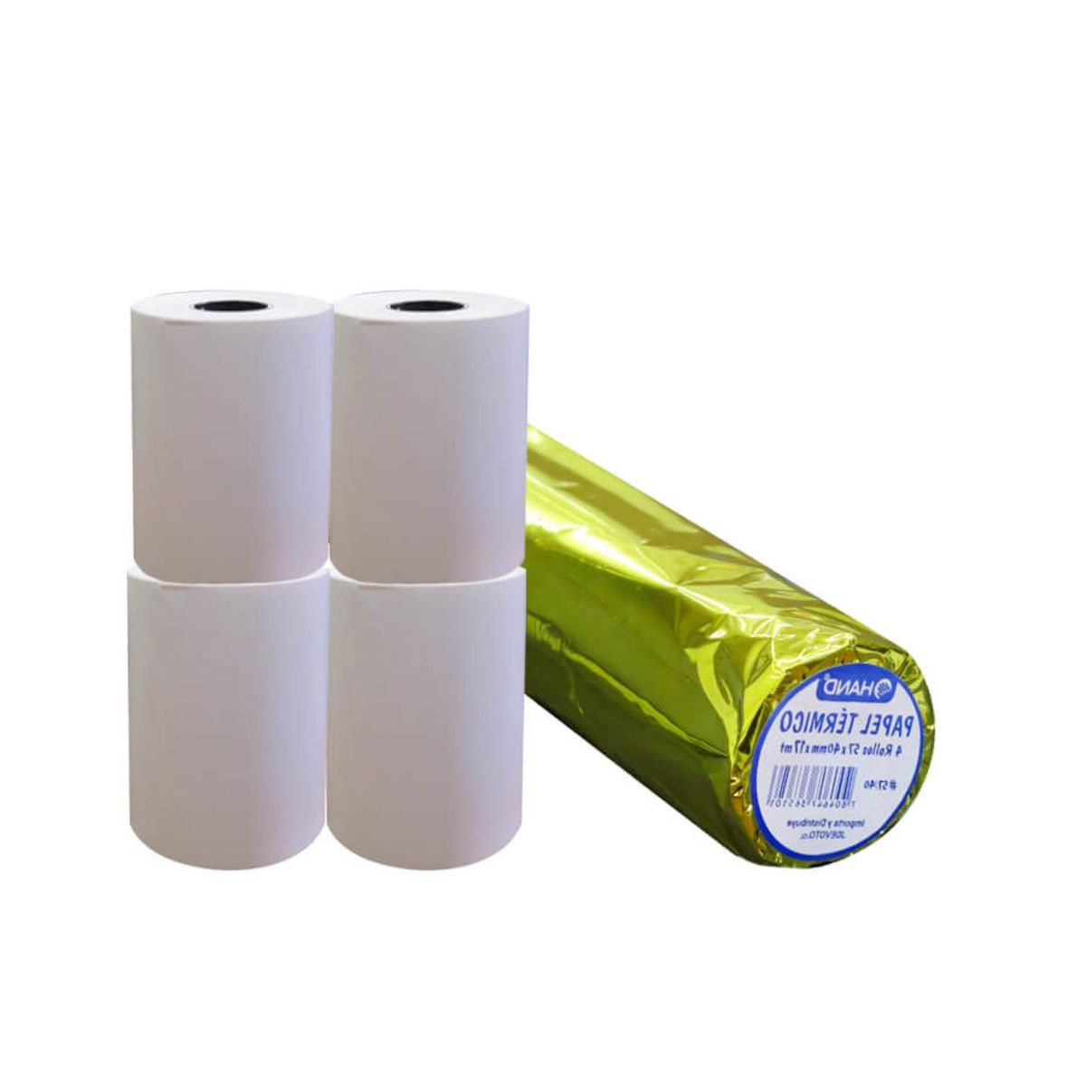 HAND - 4 Rollos Papel Térmico 57×40mm 17mts Hand - SC